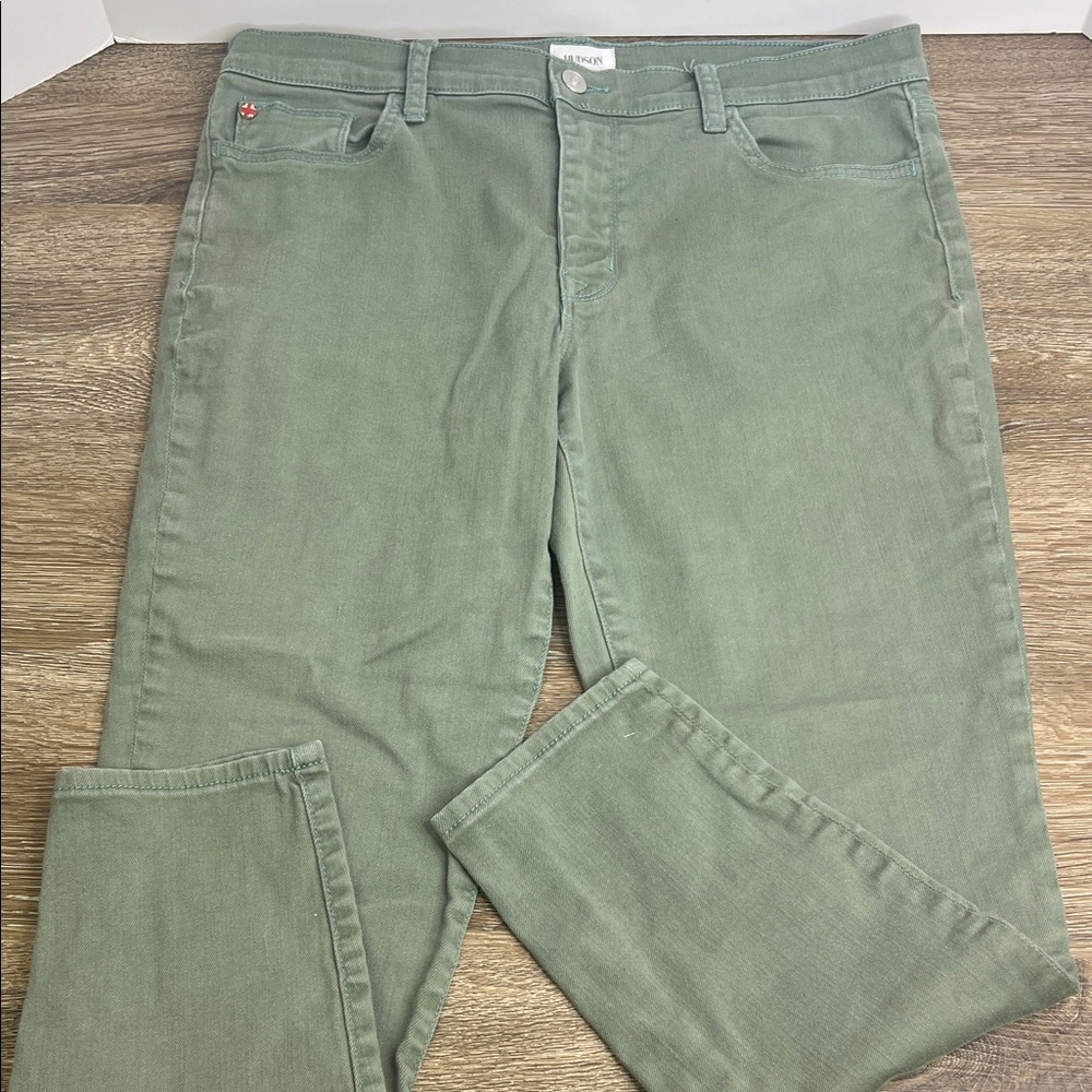HUDSON Jeans “Natalie” Mid-Rise Skinny Pants – Size 32 – Sage Green